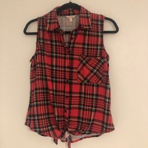 Flannel Red Blouse